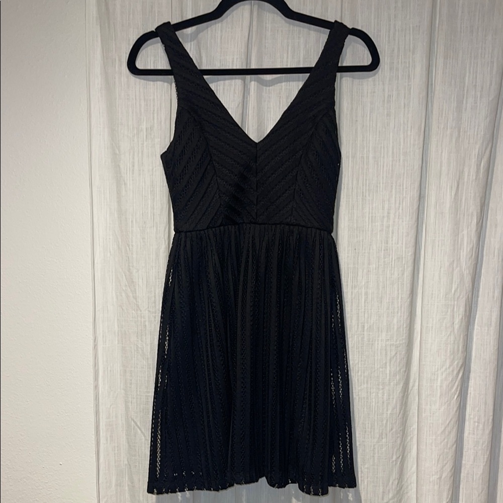 Altar’d State Elegant Black Sleeveless Dress XS